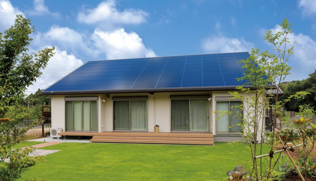 平屋風エコな自然素材住宅